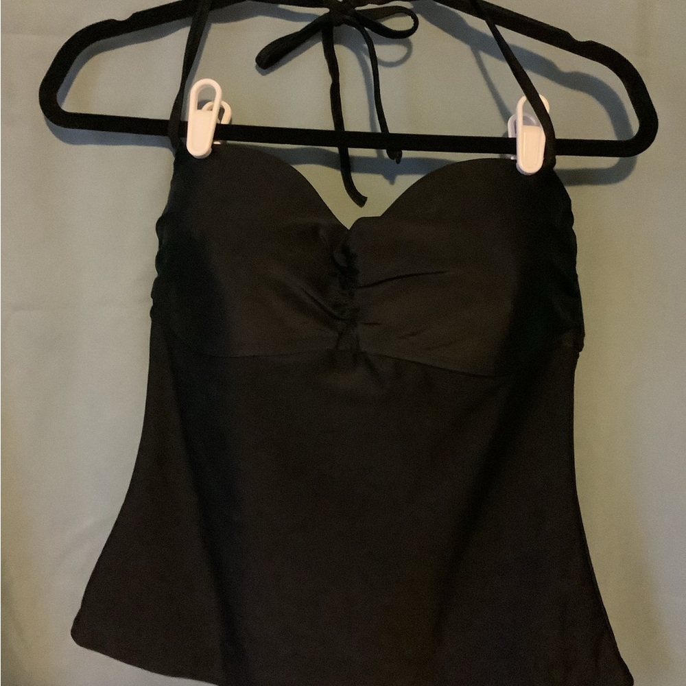 Black Halter Swimsuit Top